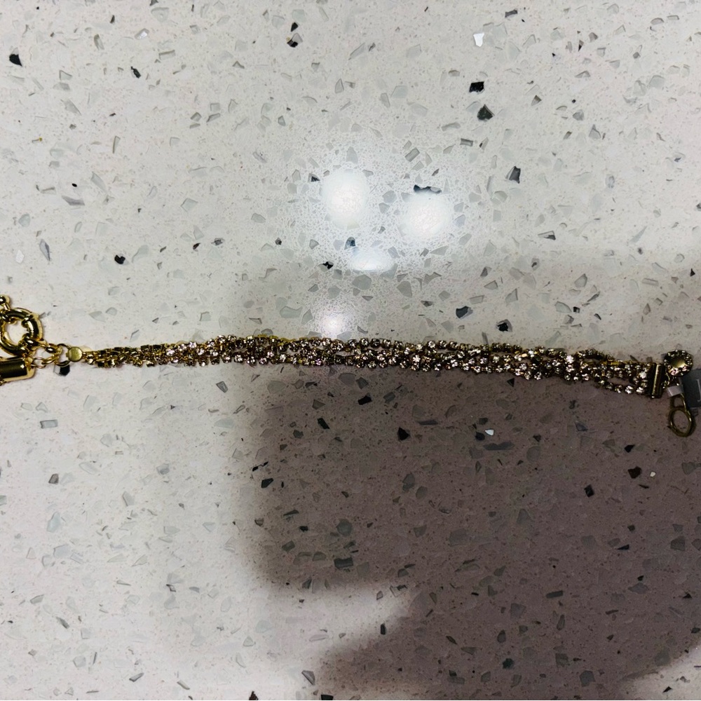 J.Crew Gold Multi-Strand Chain Bracelet with Tassel New - Picture 4 of 6